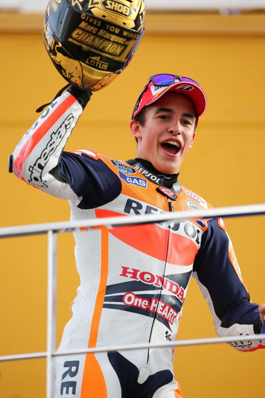 Marquez breaks another record with victory in Valencia and Pedrosa completes Repsol Honda double podium clinching 2014 triple crown