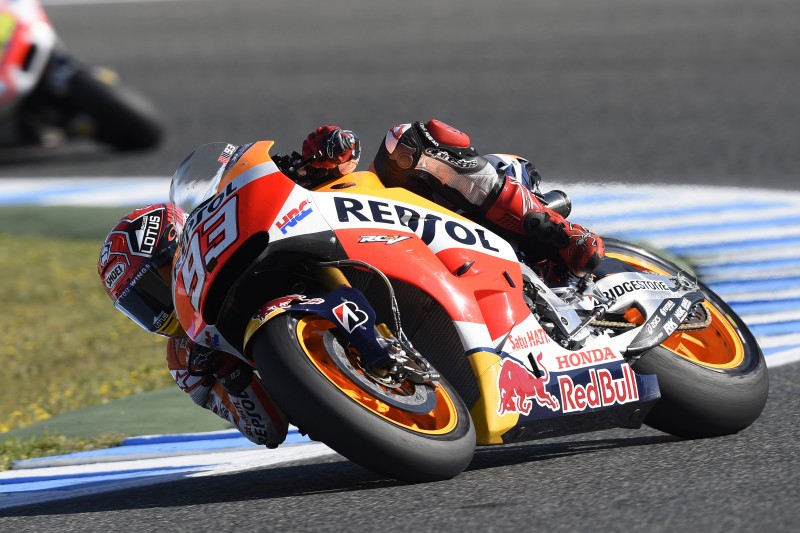 Positive day for injured Marquez in Spanish sunshine