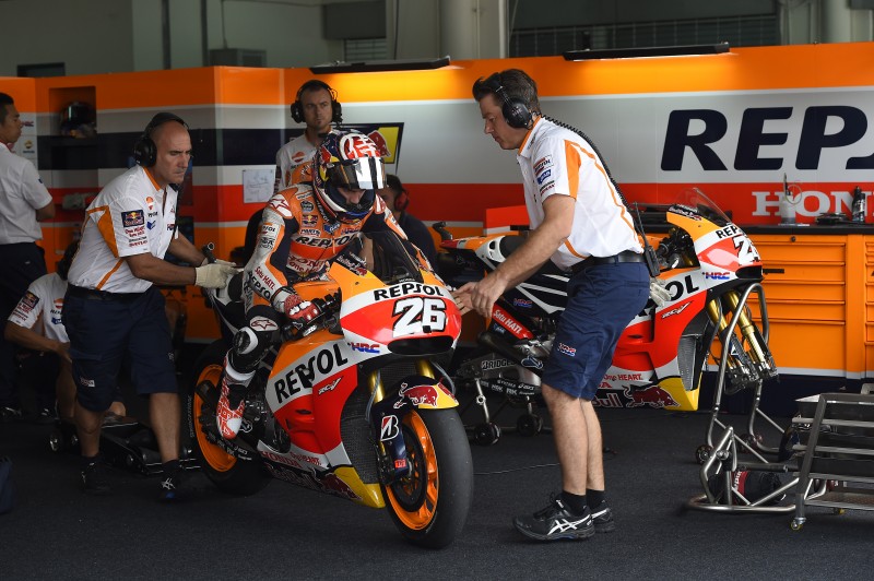 Strong start for Pedrosa and Marquez in Malaysian heat