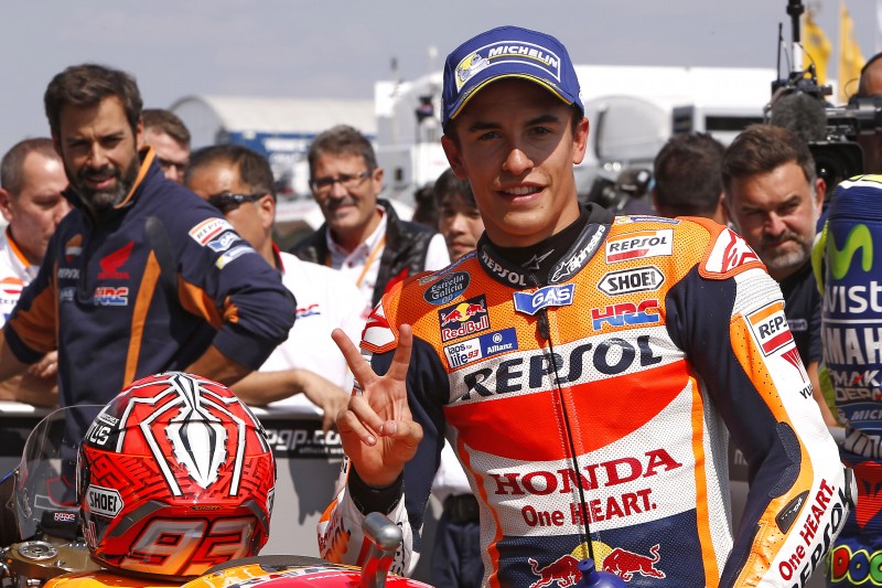 Superb seventh consecutive Sachsenring pole for Marquez; Pedrosa improves his speed