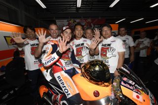 2016 MotoGP World Champion Marc Marquez  and Team