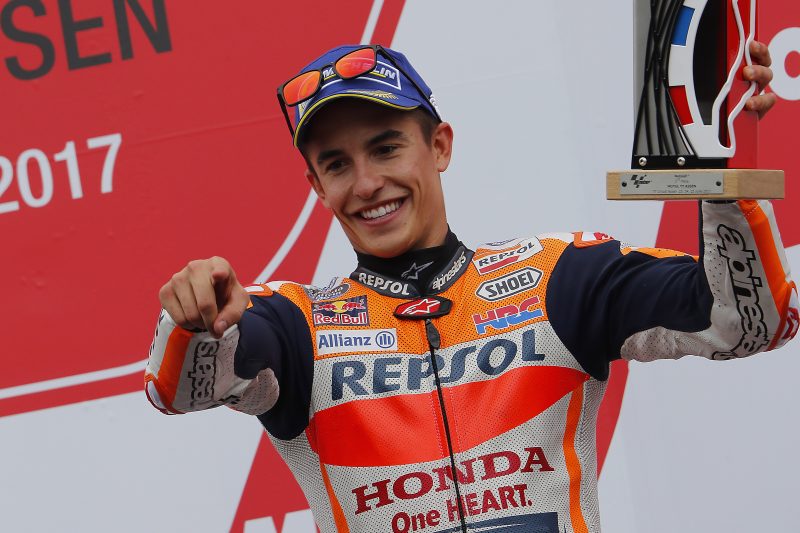 Marquez scores momentous podium in Assen, tough race for Pedrosa