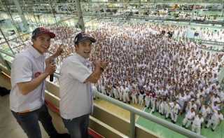 Marc and Dani visit PT Astra Honda Sunter Plant Factory