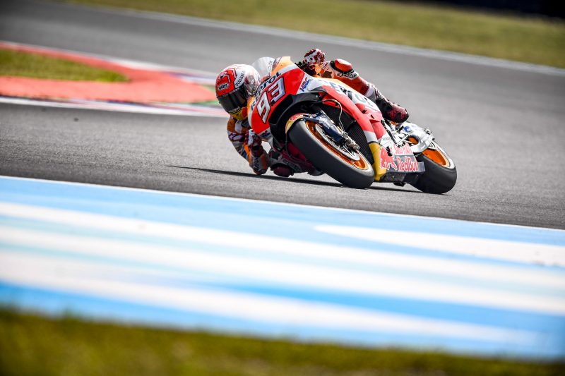 Marc Marquez tops the standings on day 1 in Argentina, Pedrosa third