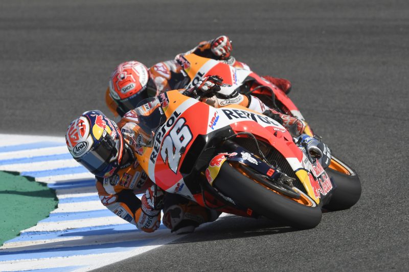 Positive start to Spanish GP for Pedrosa, in second. Marquez fifth fastest
