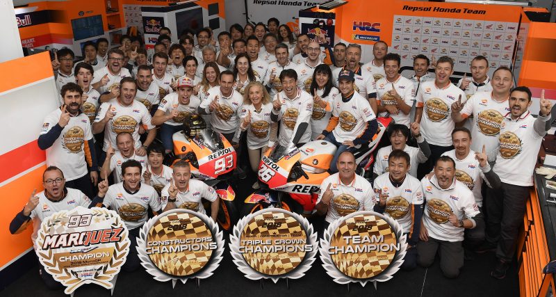 Honda clinch 2018 MotoGP Triple Crown in soaked Valencia, at Dani Pedrosa’s final race