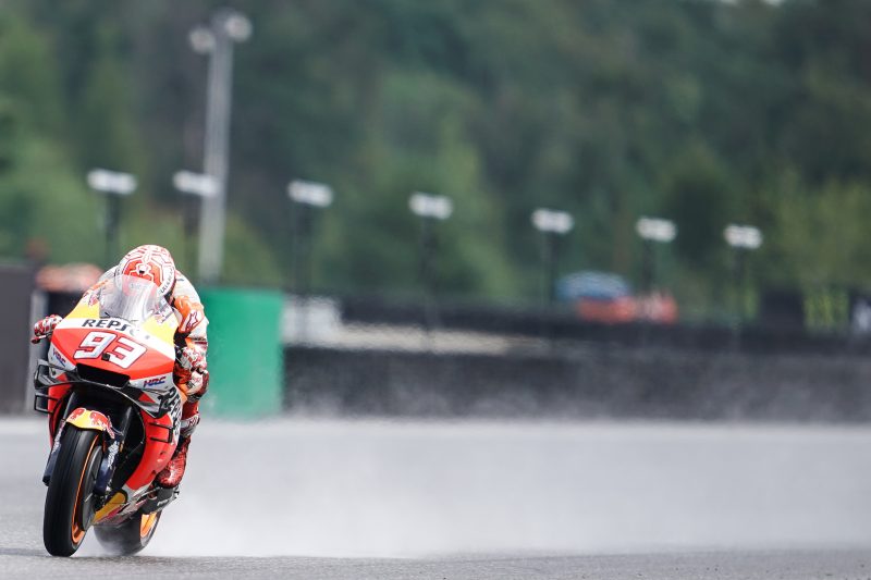 Marquez walks on water for record 58th pole position