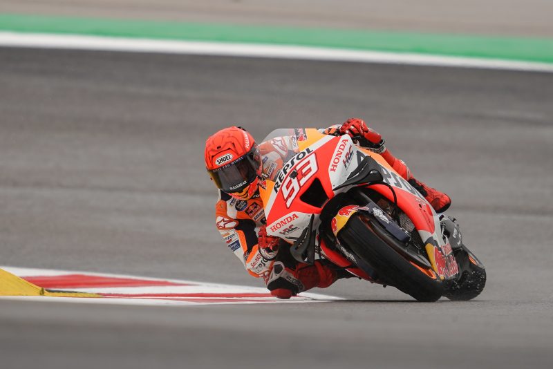 Repsol Honda Team set the pace in wet Portimao with 1-2 on Friday