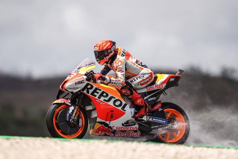 Marquez shows front row speed in dramatic Portuguese Qualifying