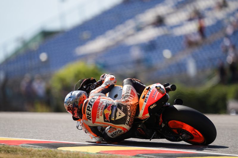 Hundredths of a second the difference on German GP Friday for the Repsol Honda Team