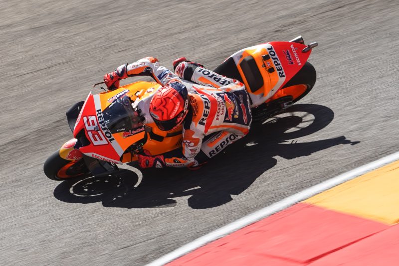 Marquez shows his speed on MotoGP return