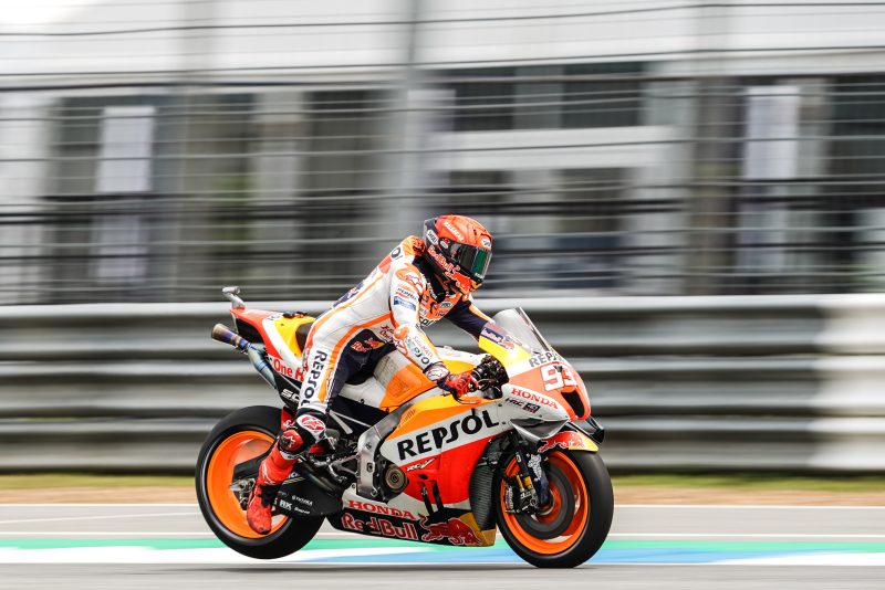 Marquez leads Repsol Honda Team on Friday in Thailand