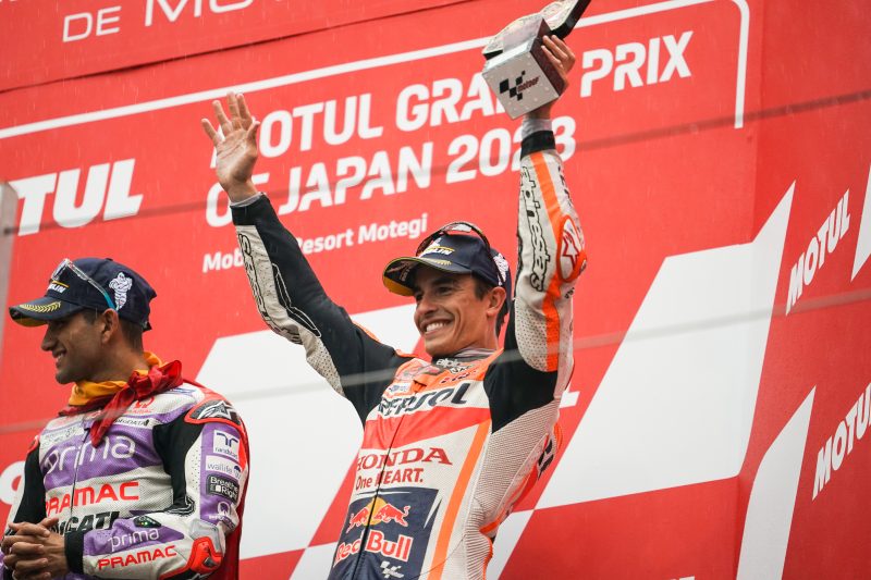 Marquez makes ‘romantic’ return to podium in waterlogged Japanese GP