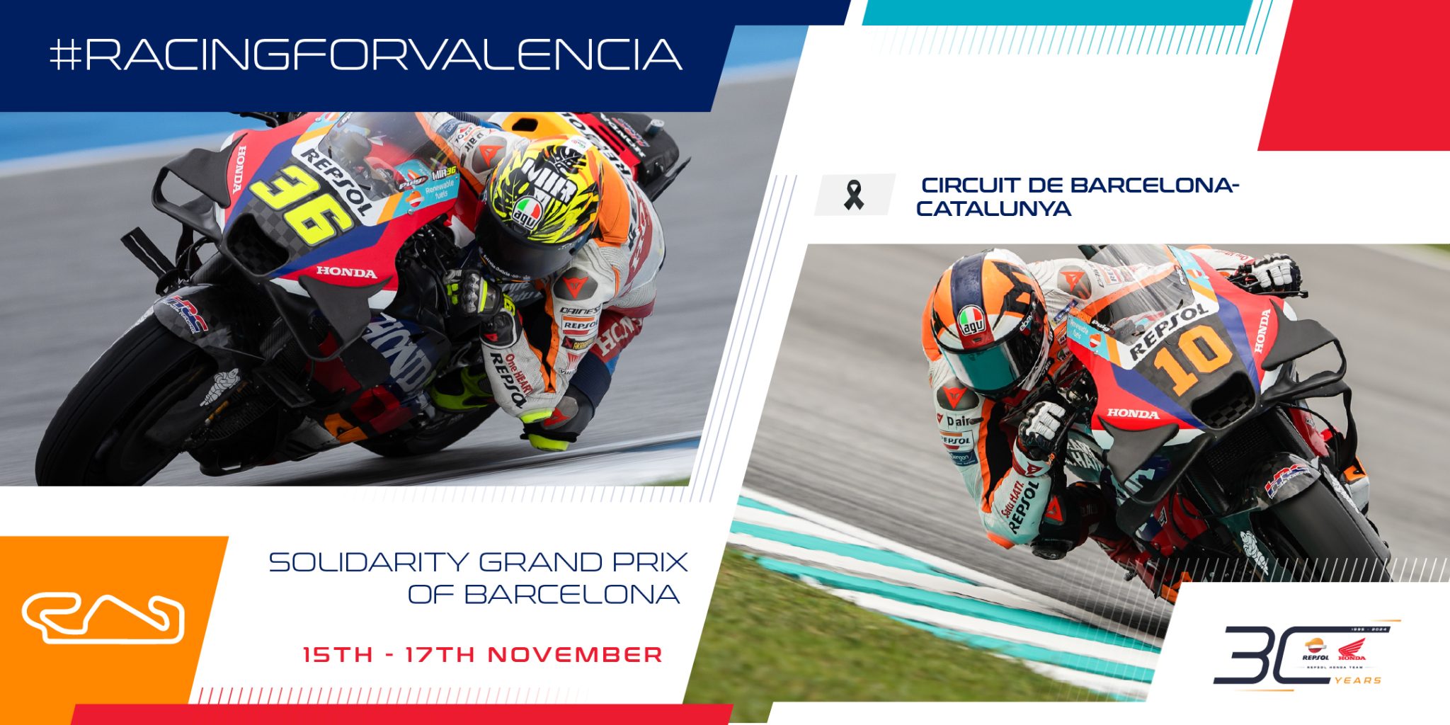 Racing for Valencia Repsol Honda Team prepare for Solidarity Grand